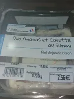 Duo ananas et carotte au surimi
