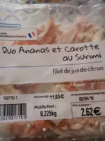 Duo ananas et carotte au surimi