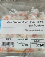 Duo ananas et carotte au suremi