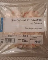 Duo ananas et carotte au surimi