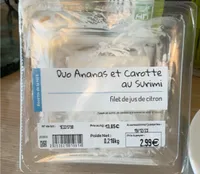 Duo ananas et carotte au surimi