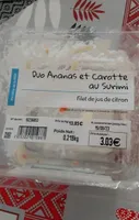 Duo ananas et carottes au surimi