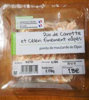 Duo de carotte et céleri finement râpés