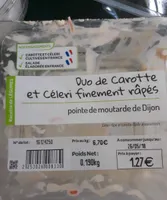 Duo de Carotte et Céleri finement râpé