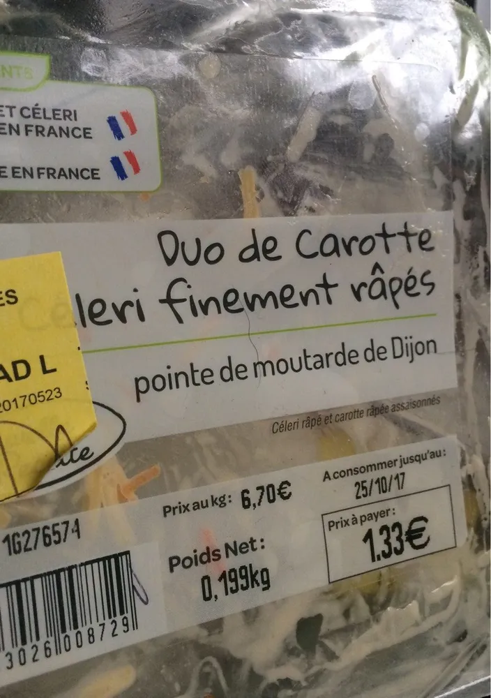 Duo de carottes et céleris