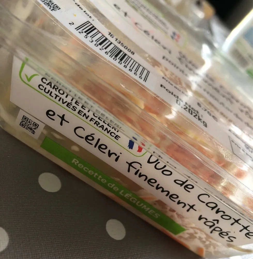 Duo carotte et celeri finement rapes