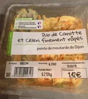 Duo de carotte et céleri finement râpés