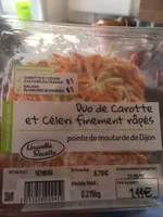 Duo de carottes et céleri finement rapés