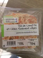 Duo de carottes et celeri finement rapes