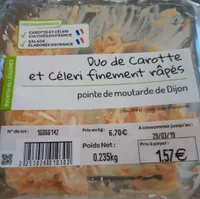 Duo de carottes et céleri finement râpés