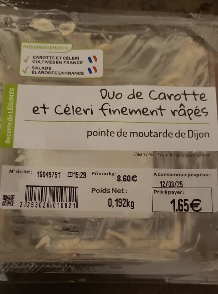 Duo carotte céleri