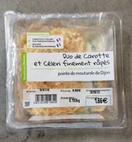 Duo de carotte et céleri finement râpés