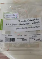 Duo de carottes et celeri finement rapees