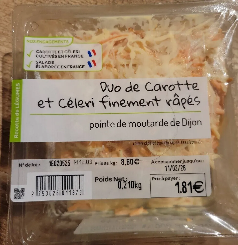 Duo de carottes et celeri