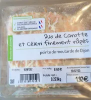 Duo de carotte et céleri finement rapés