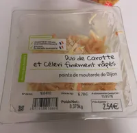 Duo de carotte et céleri finement râpés