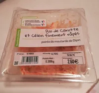 Duo de carotte et céleri finement râpés