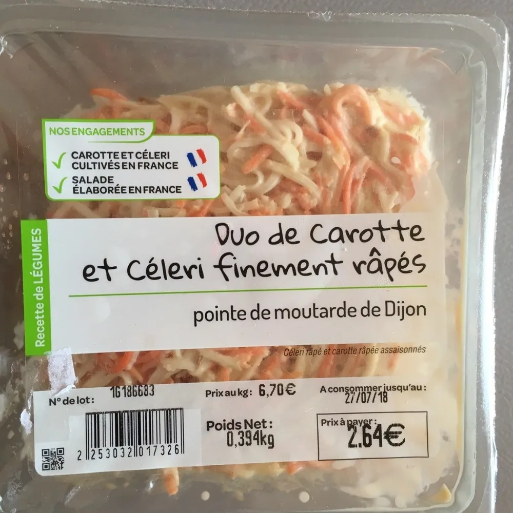 Duo de carotte et celeri