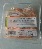 Duo de carottes et céleri finement râpés