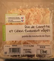 Duo de carotte et céleri finement râpés
