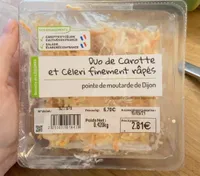 Duo de carotte et celeri finement râpés