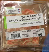 Duo de carottes et celeri finement rapes