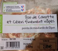 Duo de carotte et céleri finement râpés