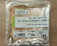 Duo de carottes et céleri finement râpé