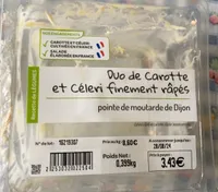 Duo carottes et céleri finement râpés