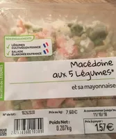 Macédoine aux 5 légumes et sa mayonnaise