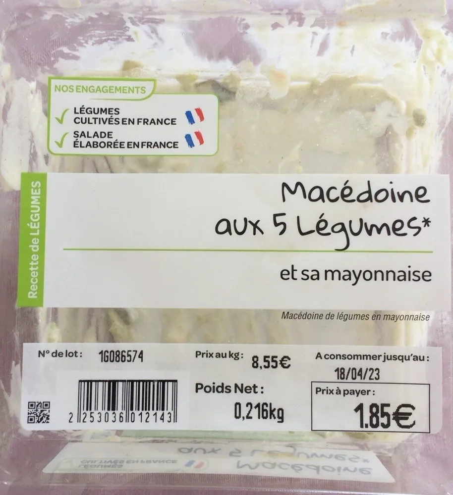 Macedoine aux 5 legumes