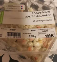 Macédoine aux 5 légumes et sa mayonnaise