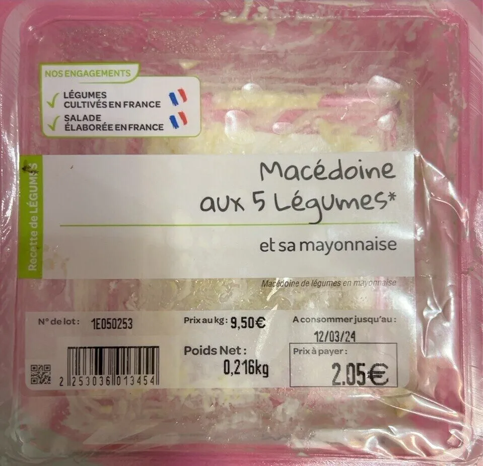 Macedoine aux 5 legumes