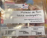 Museau de porc sauce vivnagrettr