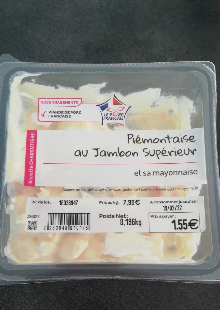 Piémontaise au jambon supérieur