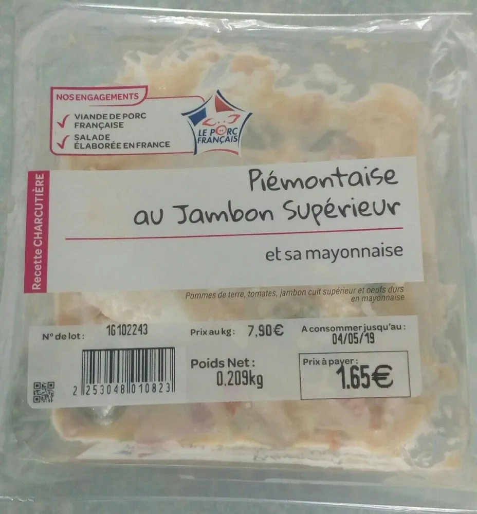 Piemontaise au jambon supérieur