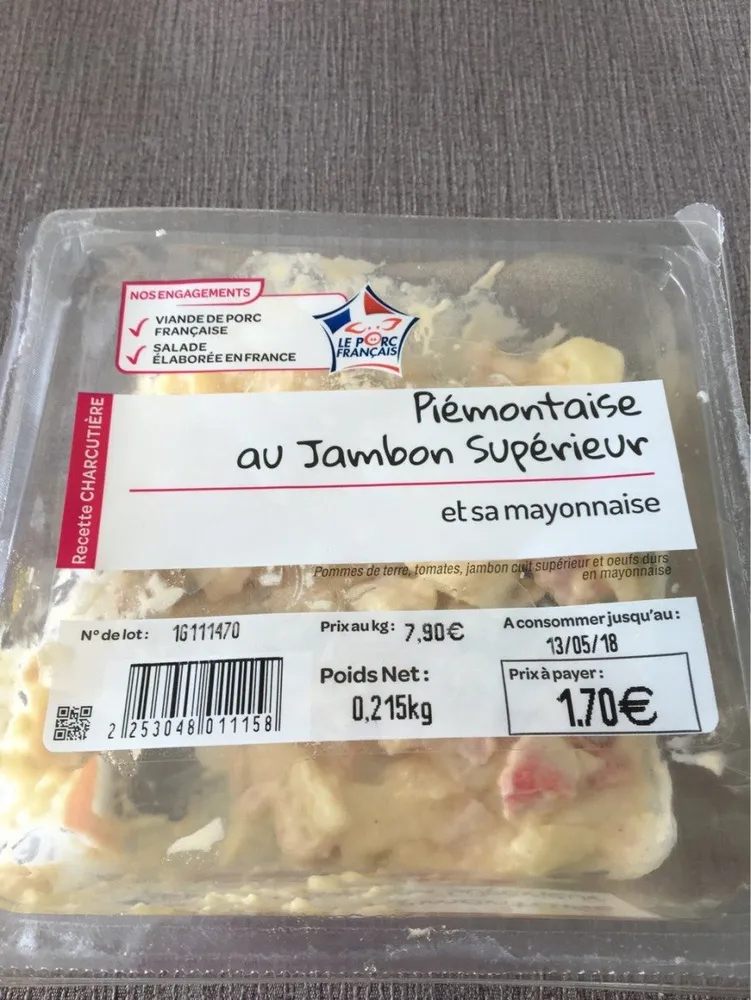 Piemontaise au jambon