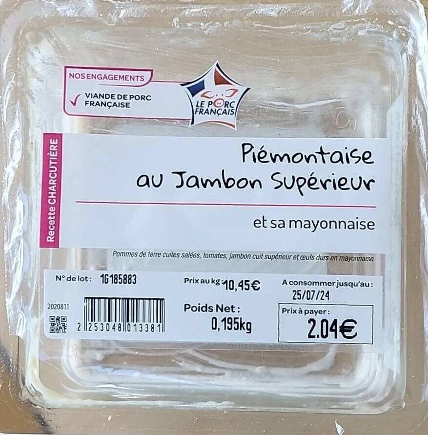 Piémontaise au jambon supérieur