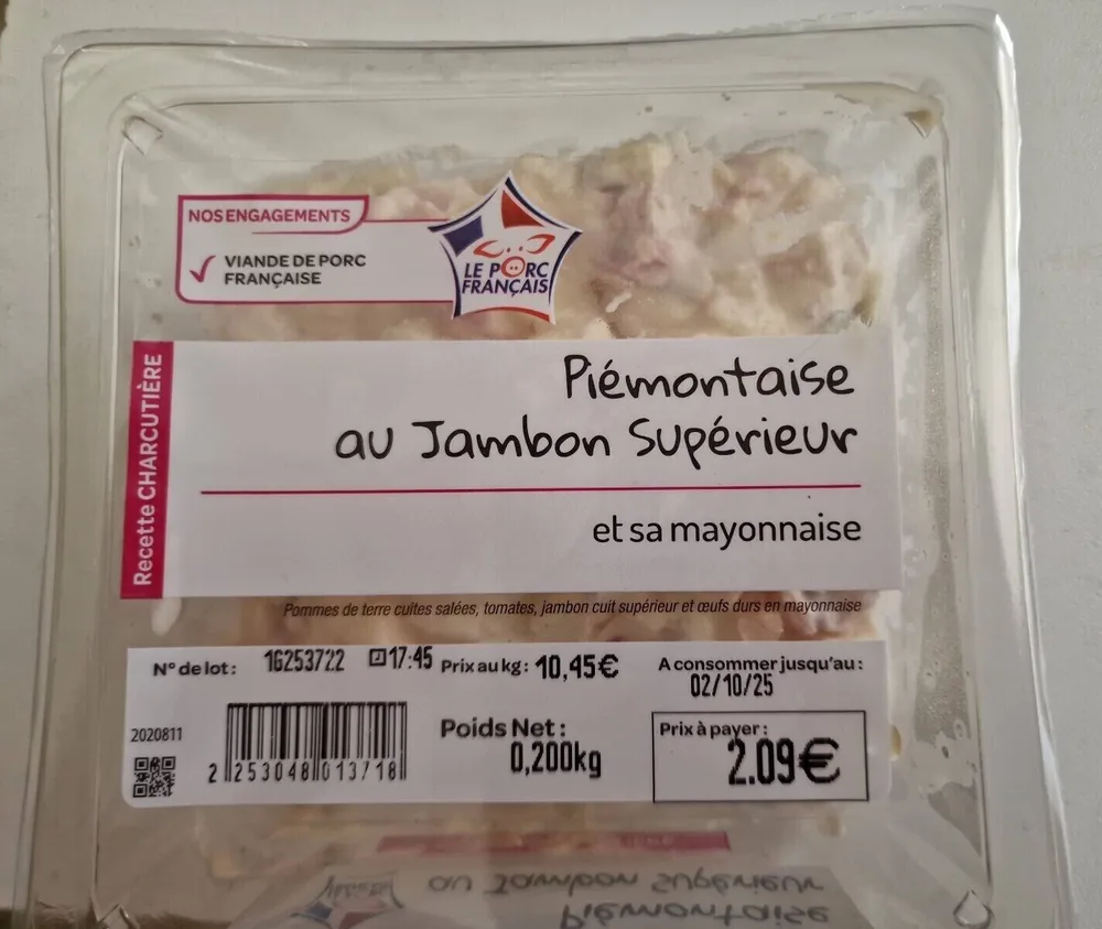 Piémontaise au jambon