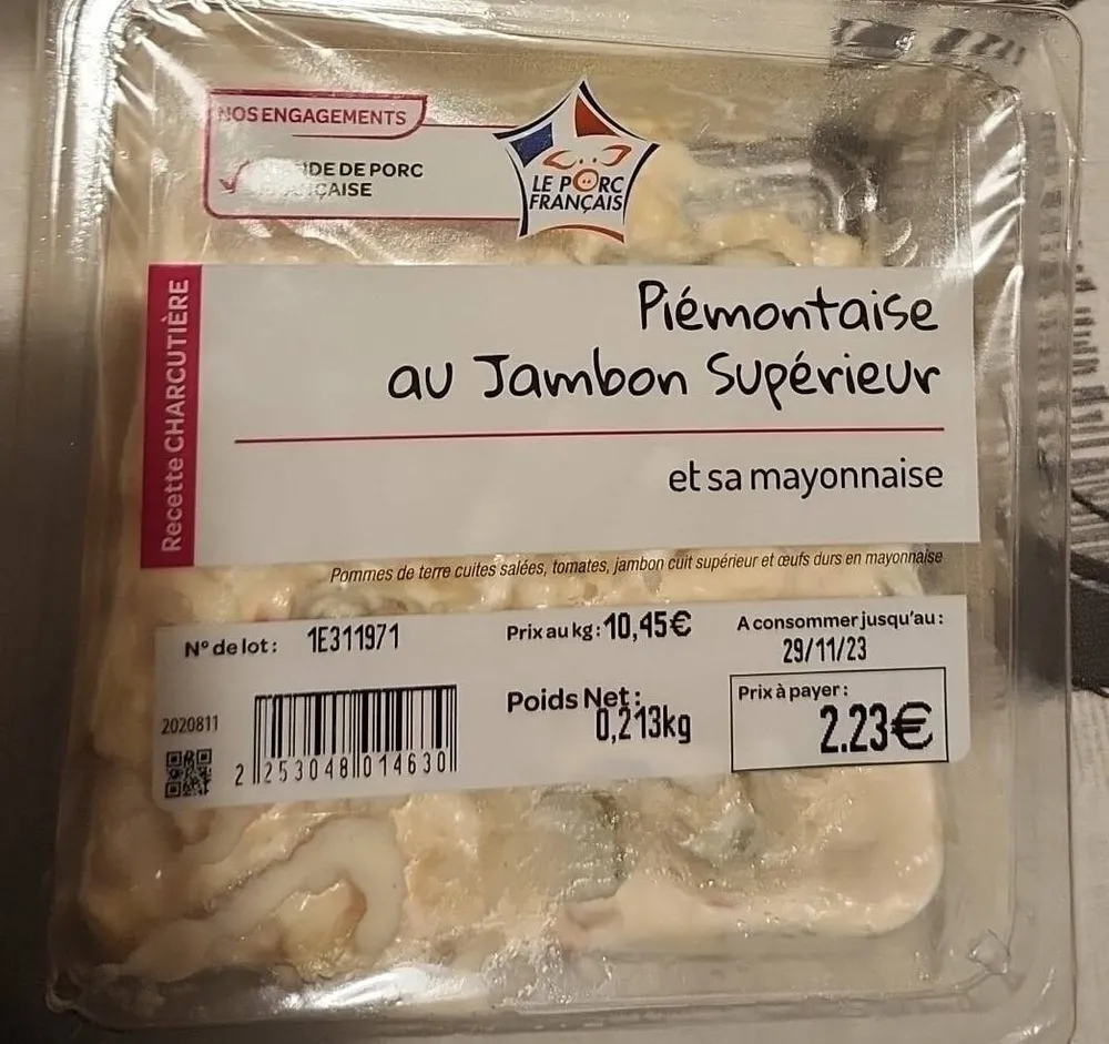 Piémontaise au jambon supérieur