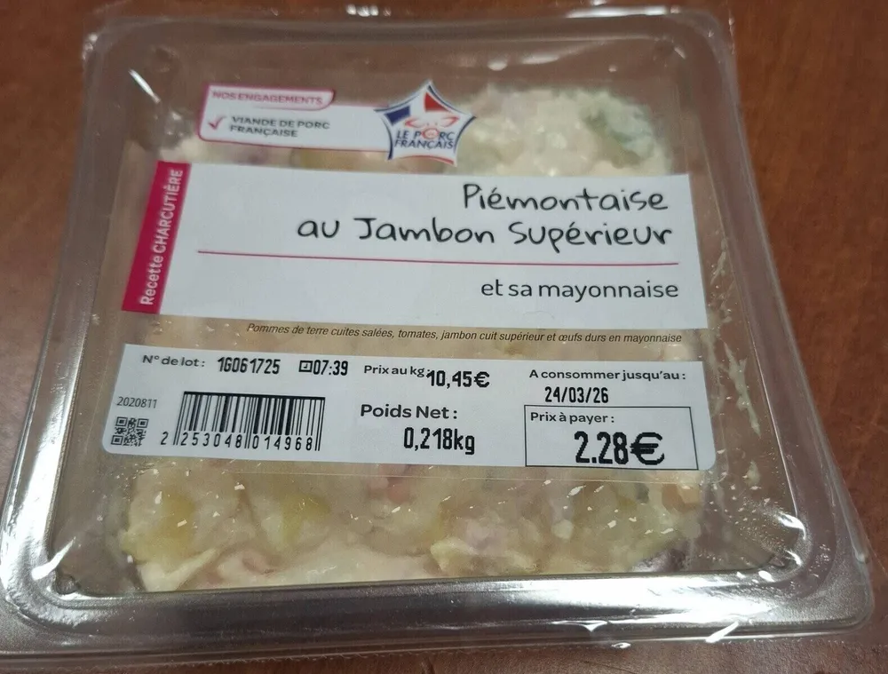 Piemontaise au jambon superieur