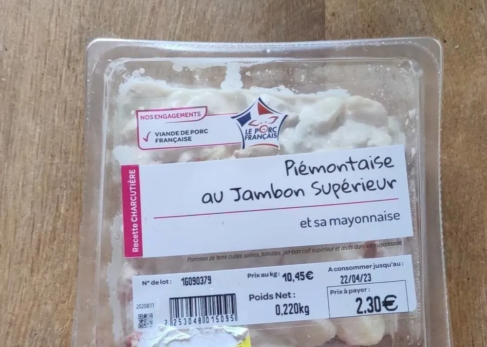 Piémontaise au jambon supérieur