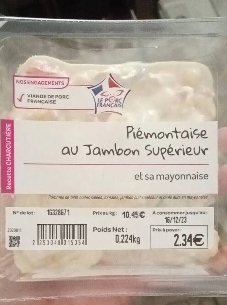 Piémontaise au jambon supérieur