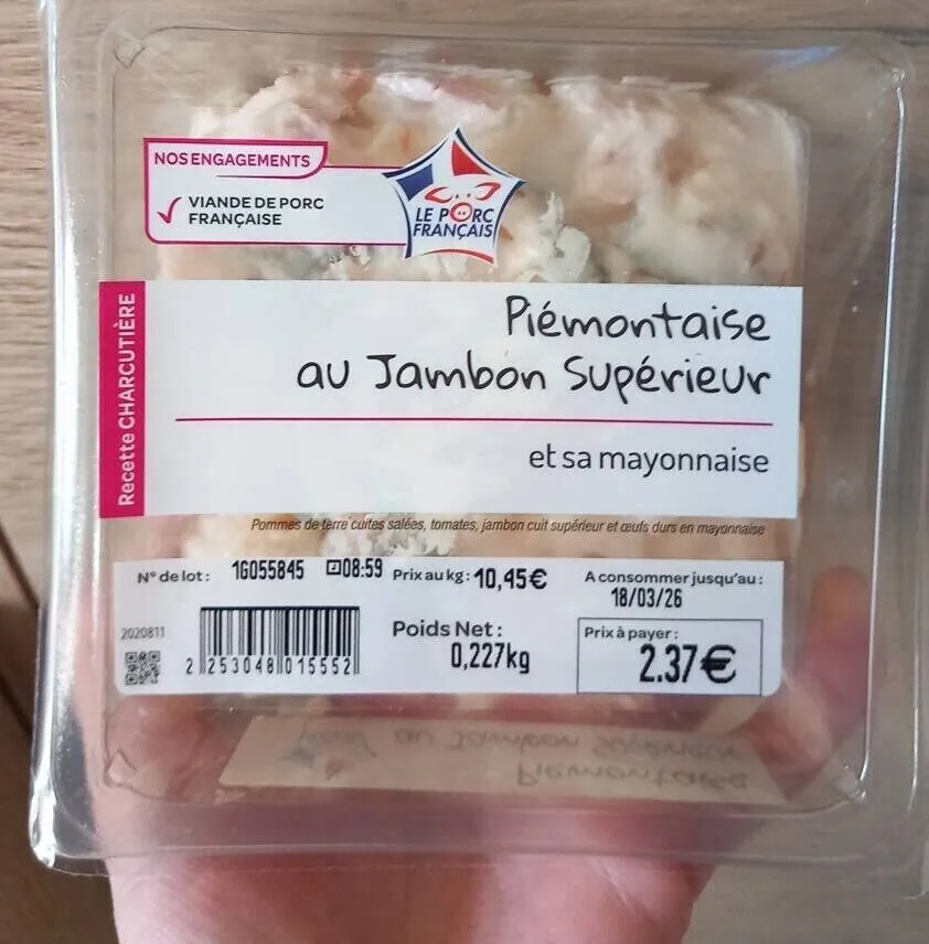 Piémontaise au jambon supérieur