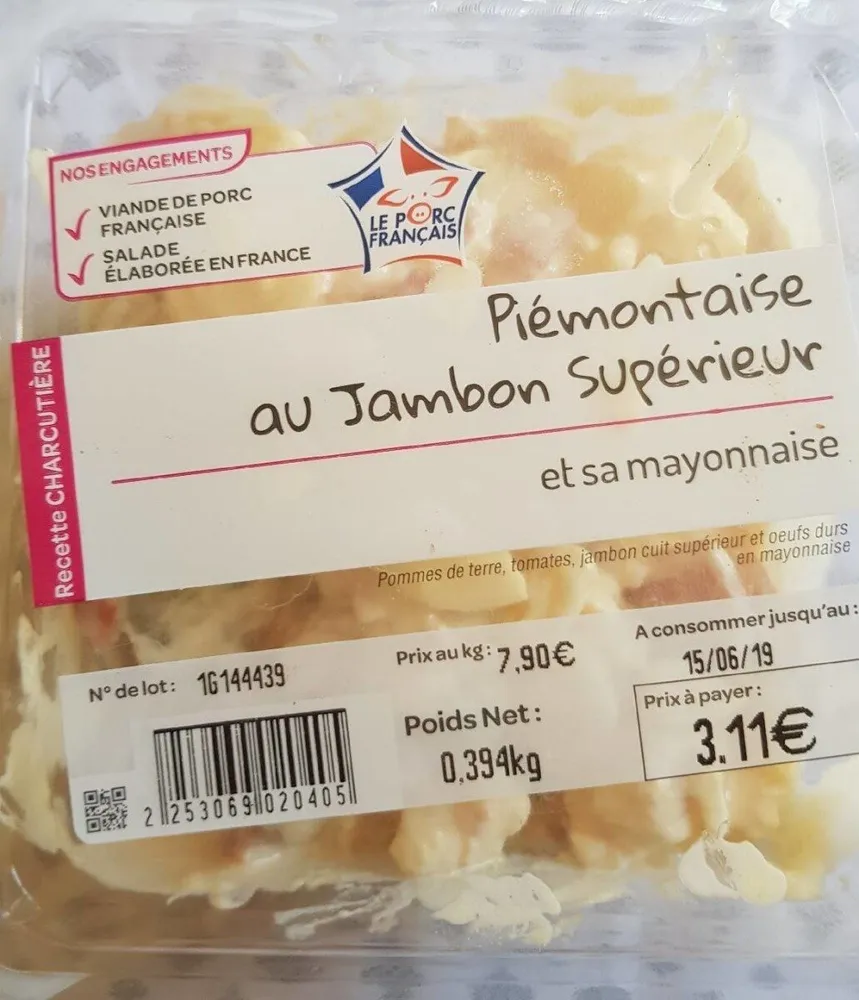 Piémontaise au jambon Supérieur