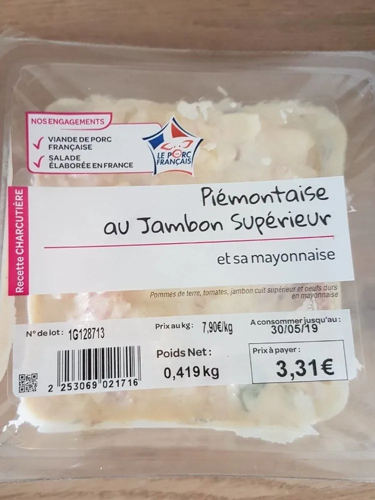 Piémontaise au jambon supérieur
