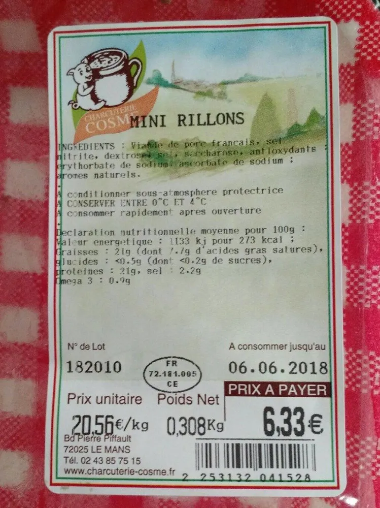 Mini rillons
