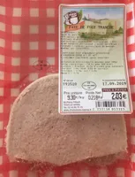 Pate de foie tranche