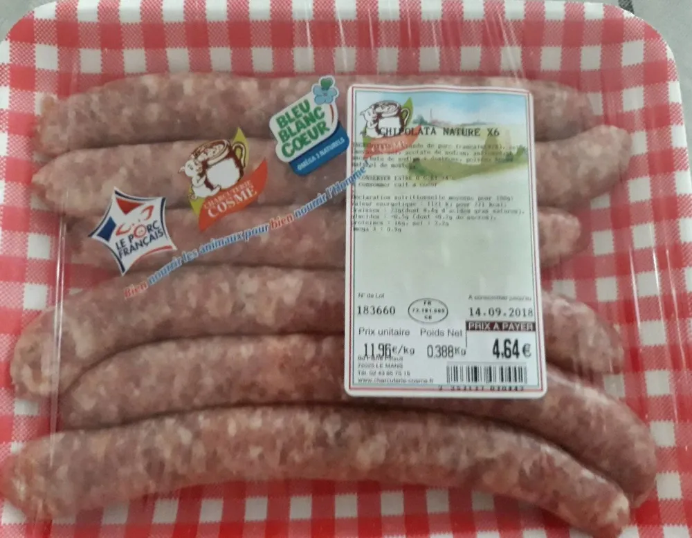 Chipolata nature x6