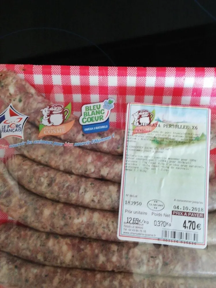 Chipolatas persillée x6